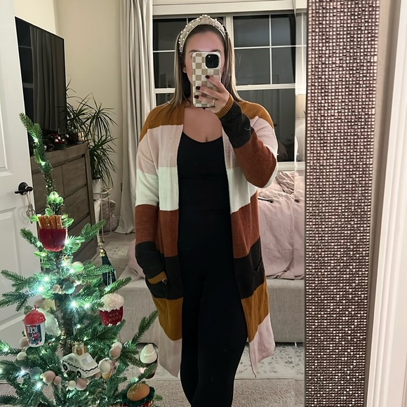 Women’s Striped Cardigan - Picture 1 of 5